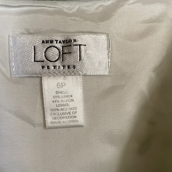 Ann Taylor LOFT SUNDRESS W side zipper Size 6P Fully lined - Picture 6 of 10